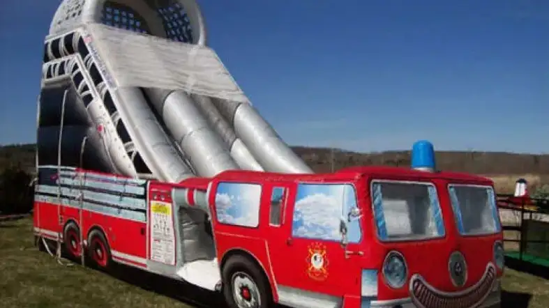 How To Reserve A Fire Truck Bounce House Rental