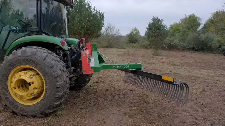 How to use a 3 point hitch landscape rake