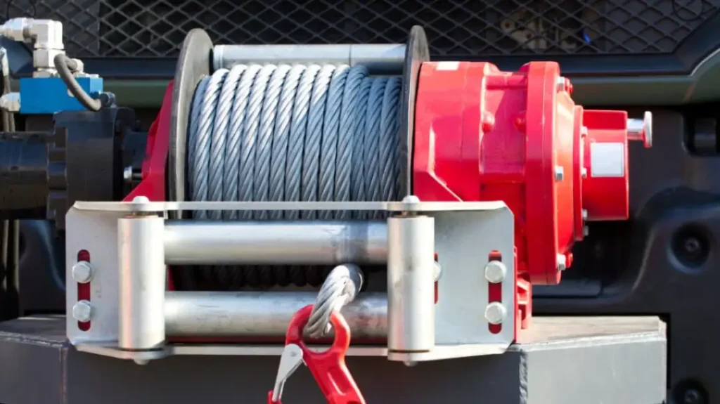 Installation and safety considerations for heavy winches