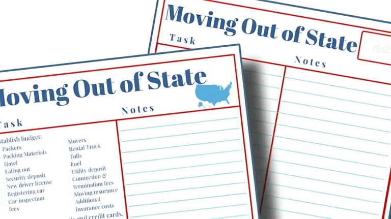 moving out of state checklist